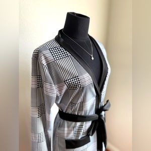 Black and White Print Long Dress